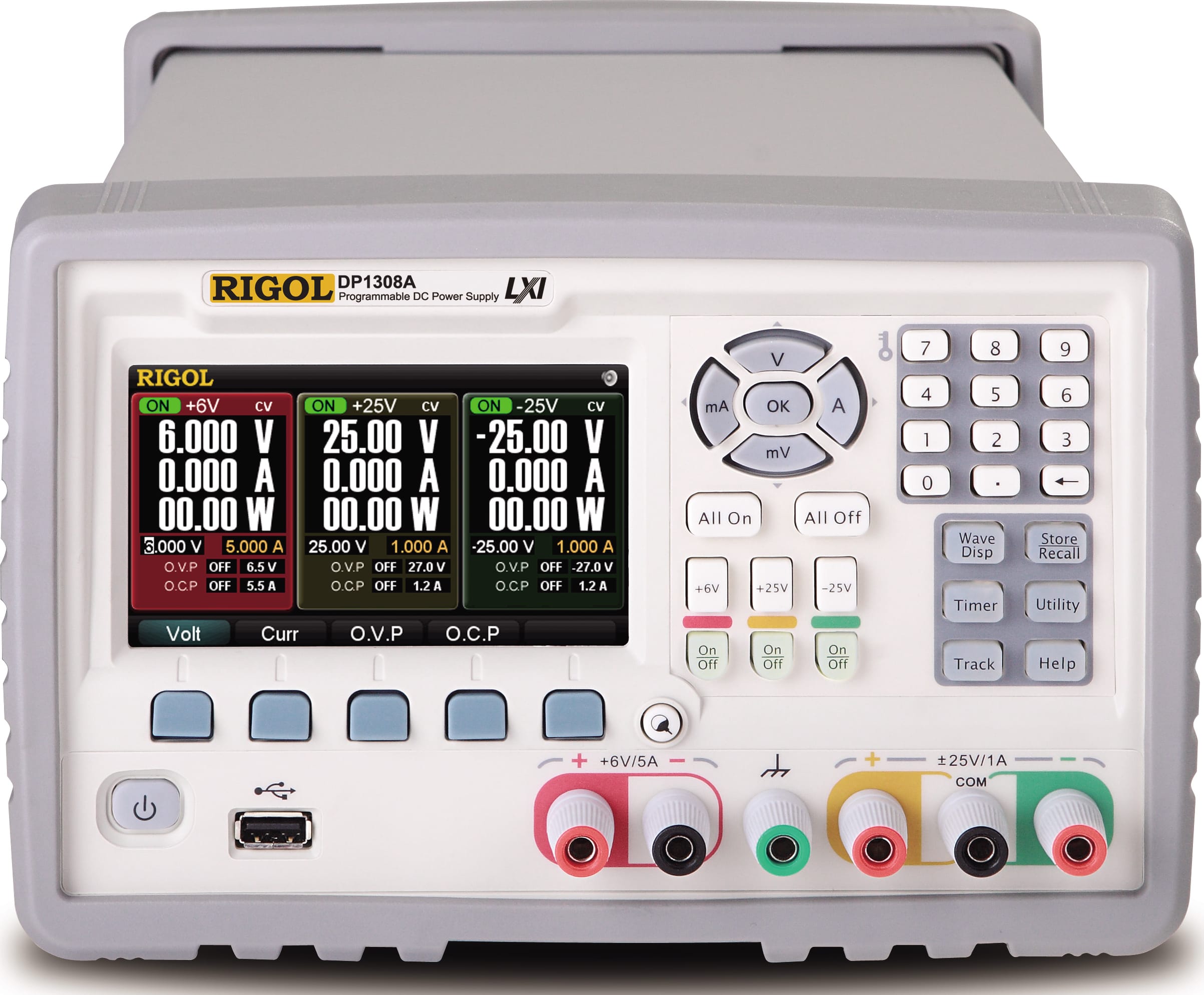 Rigol DP1308A Triple Output 80 Watt Power Supply