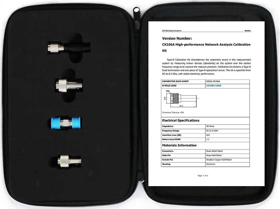 Rigol CK-106A - High-performance Network Analysis Calibration Kit (DC to 6.5 GHz)