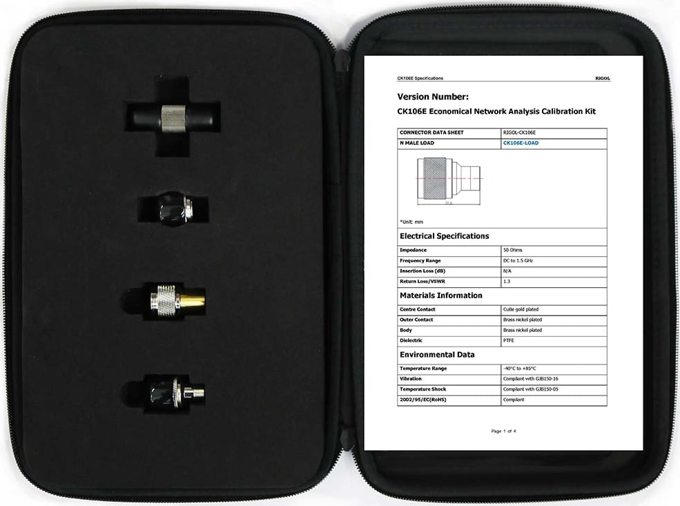 Rigol CK106E - Network Analysis Calibration Kit (DC to 1.5 GHz)