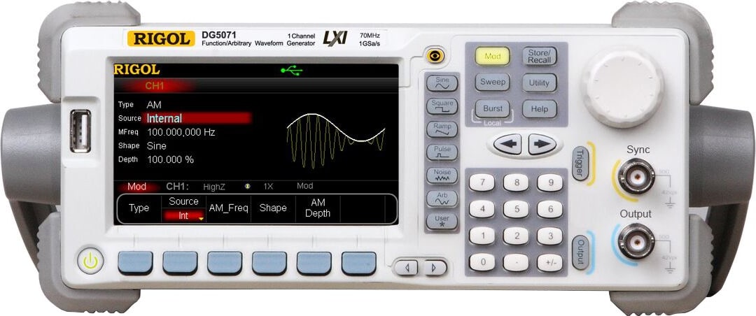 Rigol DG5071 - Arbitrary Waveform Function Generator 70 MHz 1 Channel
