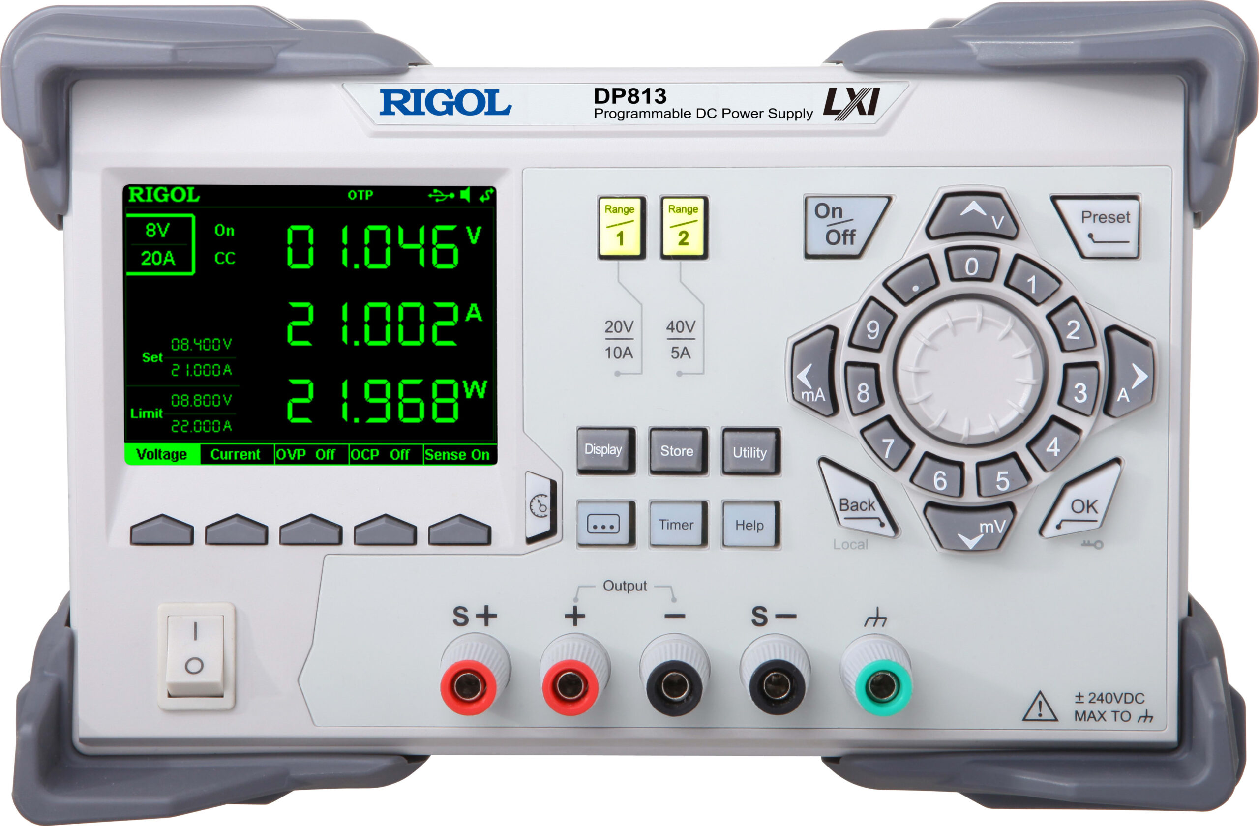 Rigol DP813 - Dual Range Single Output 200 W Programmable DC Power Supply