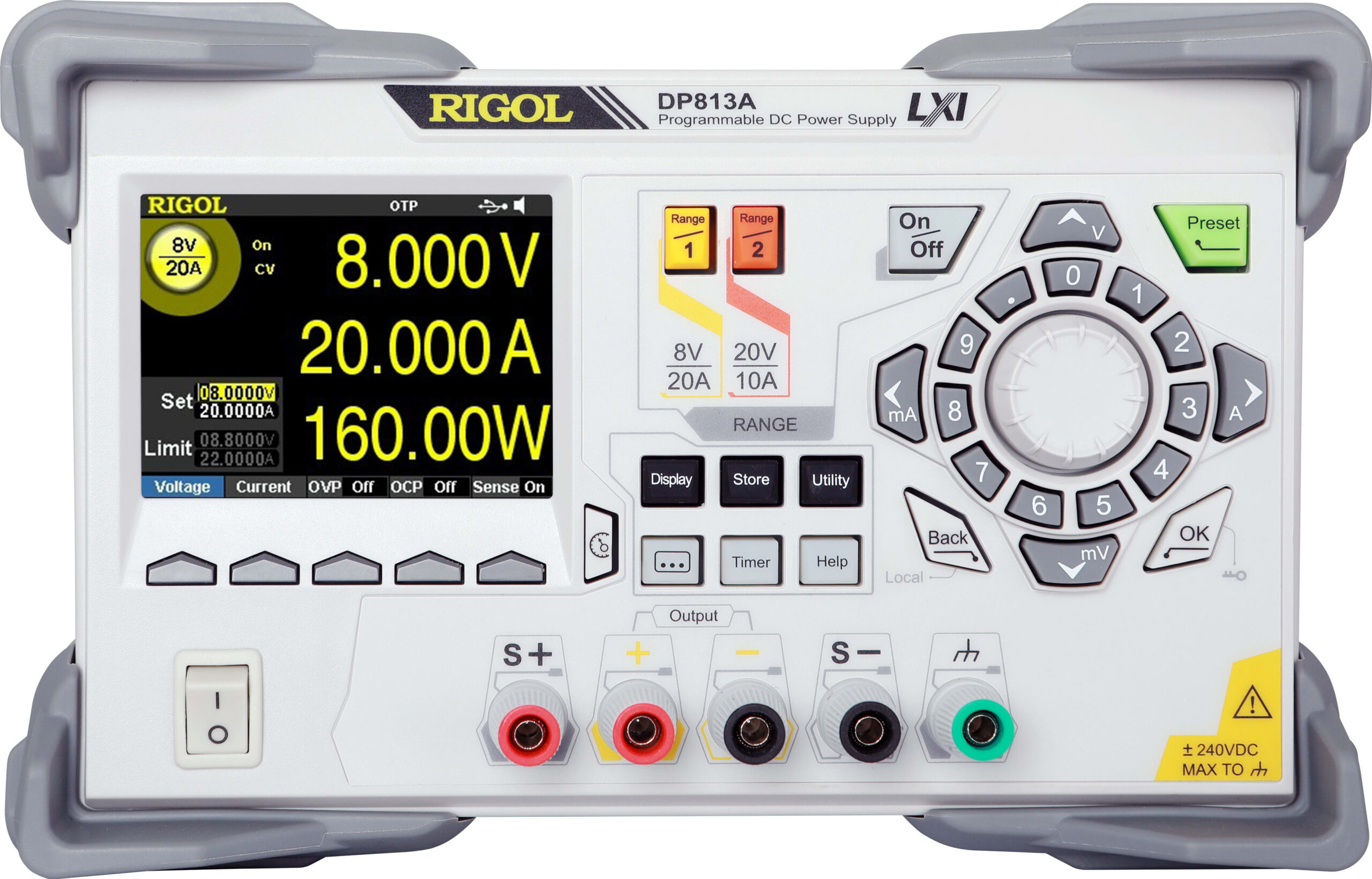 Rigol DP813A - Dual Range Single Output 200 W Programmable DC Power Supply