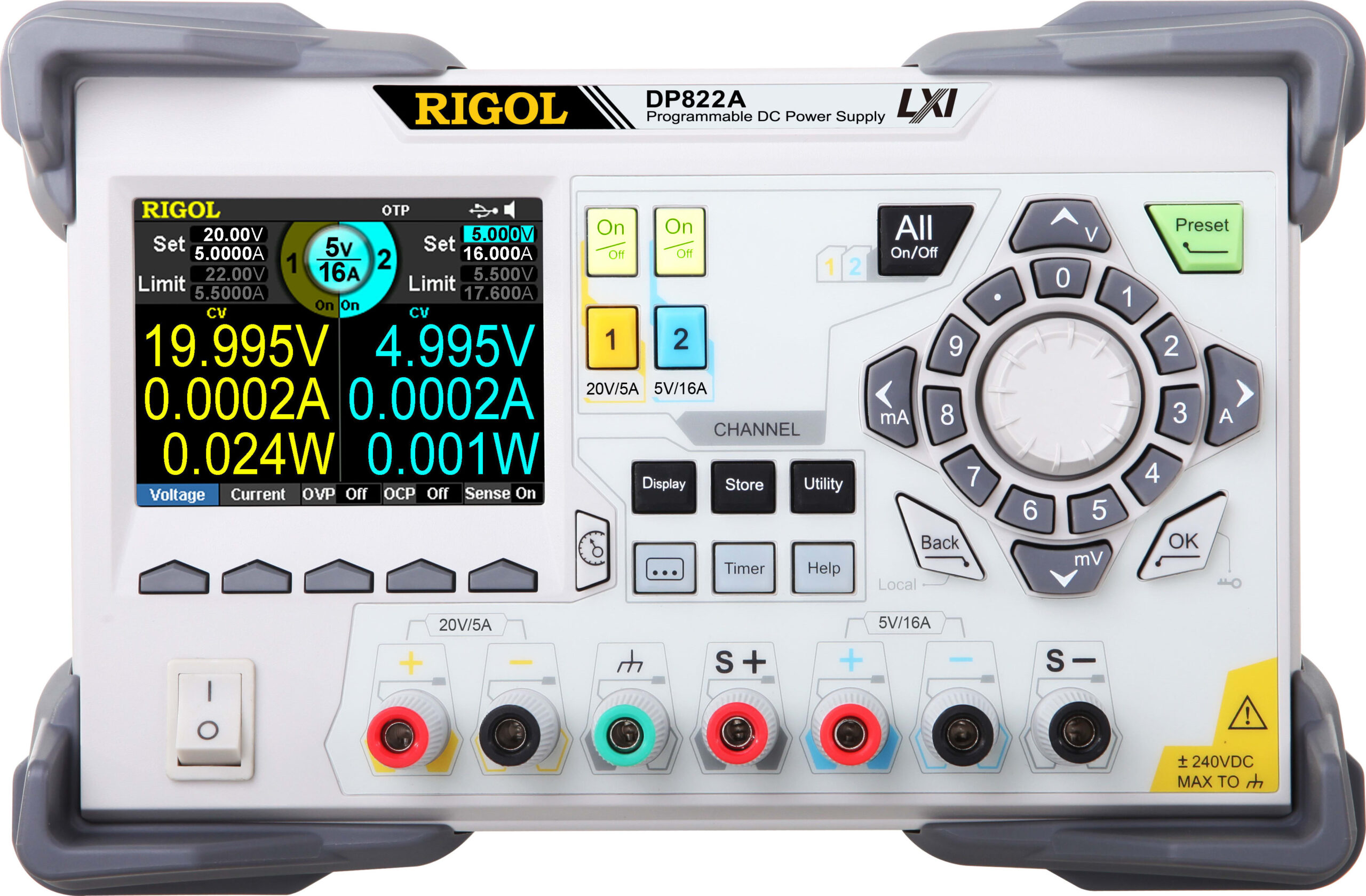Rigol DP822A - Dual Output 180 W Programmable DC Power Supply