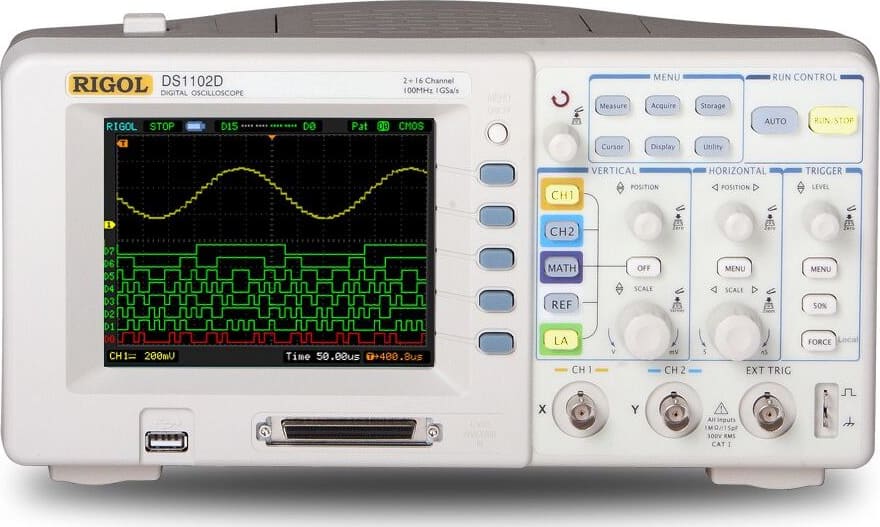 Rigol DS1102D 100MHz Digital Oscilloscope with Logic Analyzer