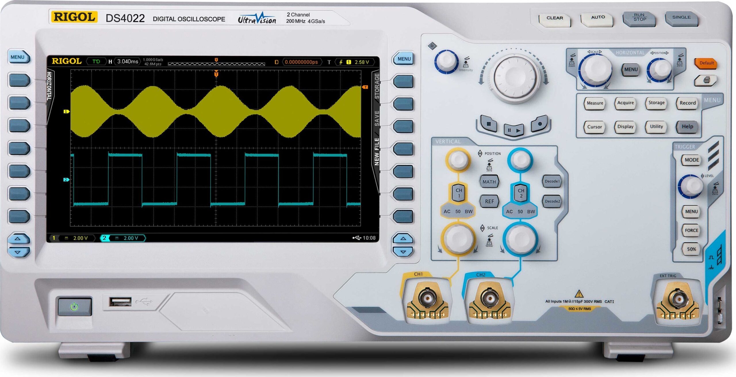 Rigol DS4022 200 MHz Digital Oscilloscope with 2 Channels