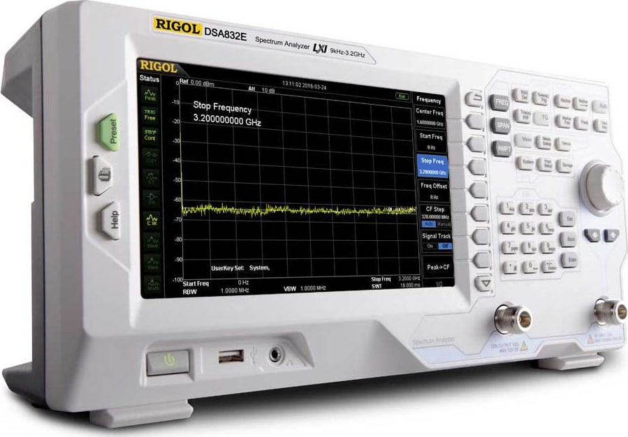 Rigol DSA832E-TG Spectrum Analyzer (9kHz to 3.2GHz) with Tracking Generator