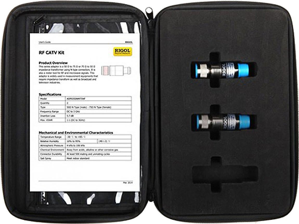 Rigol RF CATV Kit include: 50 Ω to 75 Ω adaptor (2pcs)