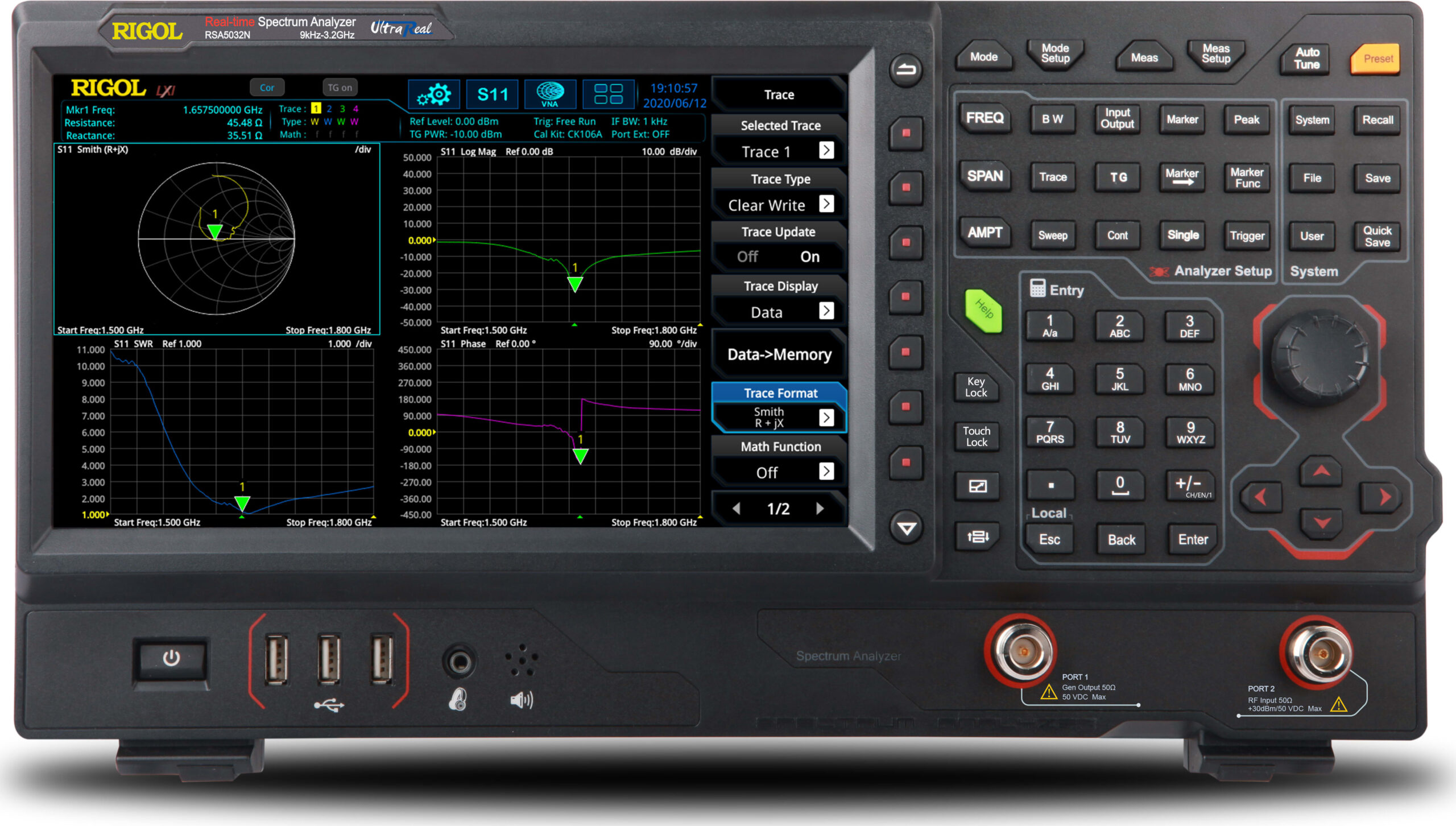 Rigol RSA5032N - 3.2 GHz Real Time Spectrum Analyzer with Vector Network Analysis