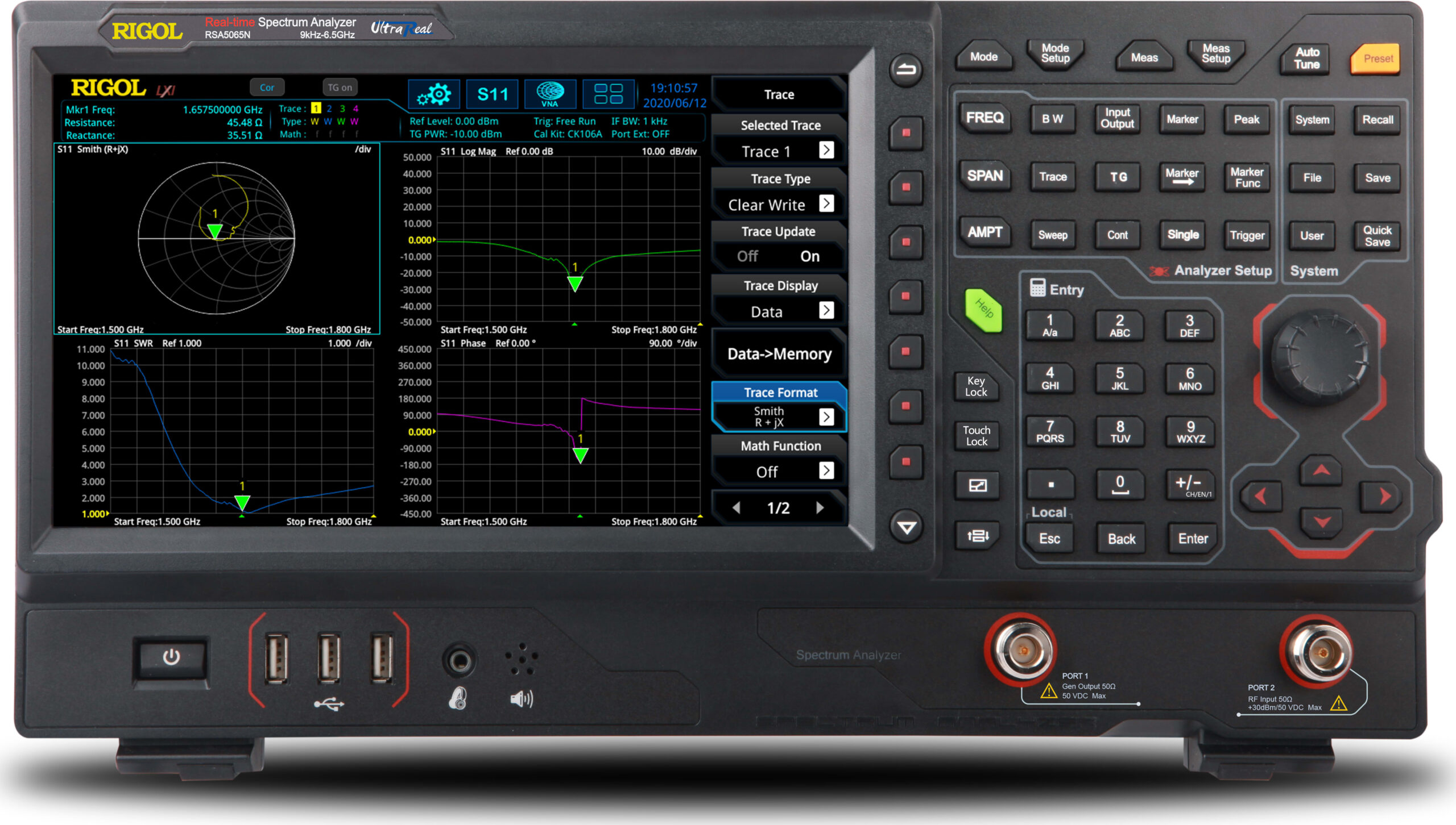 Rigol RSA5065N - 6.5 GHz Real Time Spectrum Analyzer with Vector Network Analysis
