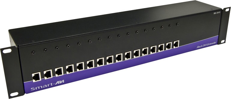 Smart-AVI RK-DVX-RX16S Powered Rack/Chassis with DVI-D CAT5/5e/6 STP Receiver