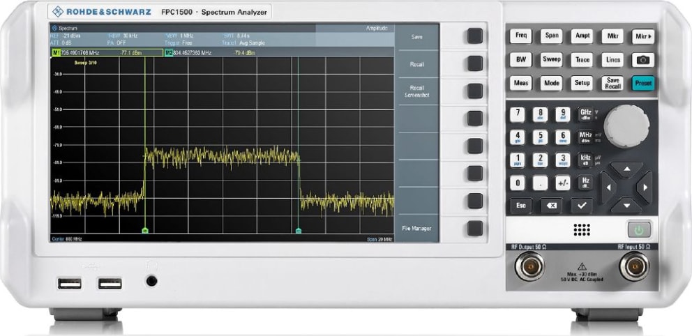 Rohde & Schwarz FPC-IOT1 - FPC1000 Spectrum Analyzer Package - 5 kHz to 1 GHz (Catalog 1328.6660P62)