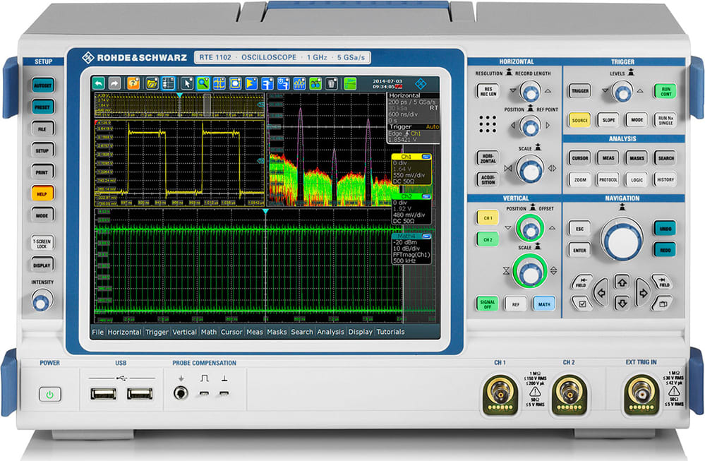 Rohde & Schwarz RTE1152 - 2 Channel, 1.5 GHz Oscilloscope (Order# 1326.2000.72)