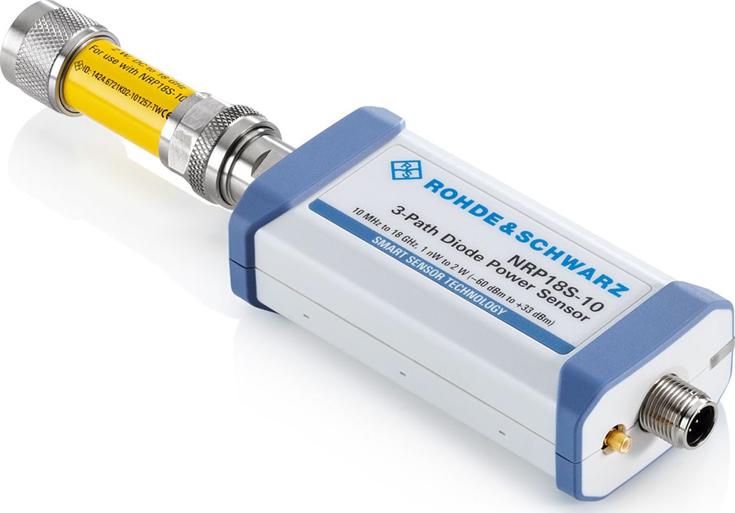 Rohde and Schwarz NRP18S-10 - High Power Three-Path Diode Power Sensor (10MHz to 18GHz, -60 dBm to +33 dBm)