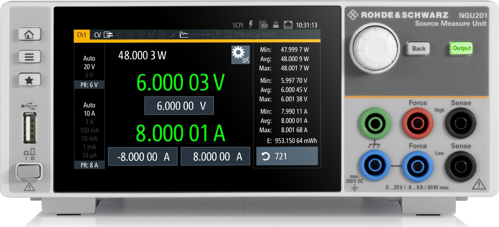 Rohde and Schwarz NGU201 - Two-Quadrant Source Measure Unit