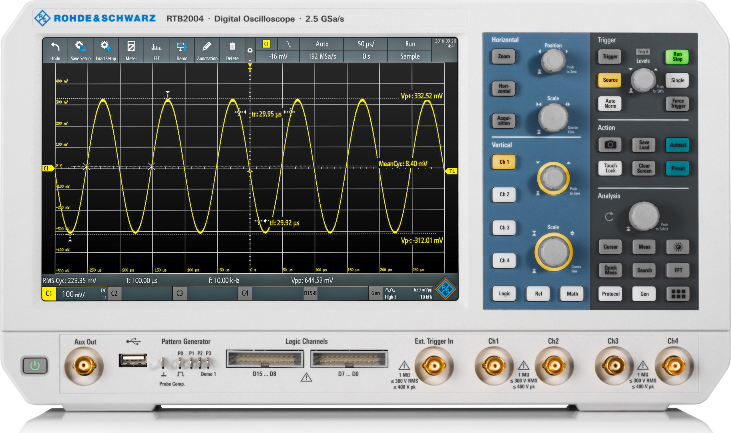 Rohde & Schwarz RTB2K-74 RTB2004 4 Channel Digital Oscilloscope Package