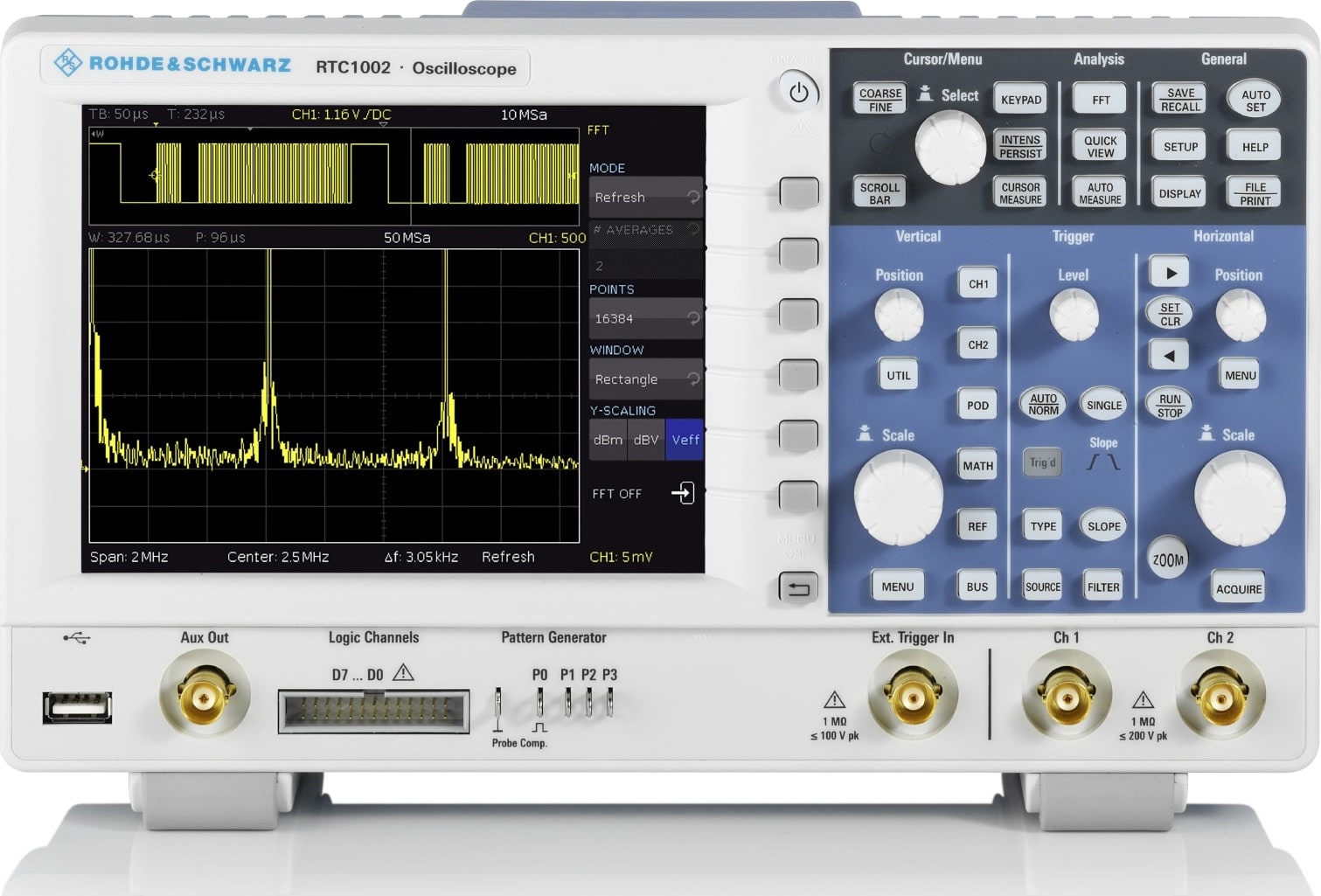 Rohde & Schwarz RTC-BNDL - RTC1002 2 Ch, 50 MHz Digital Oscilloscope Package (Order number 1335.7500P98)