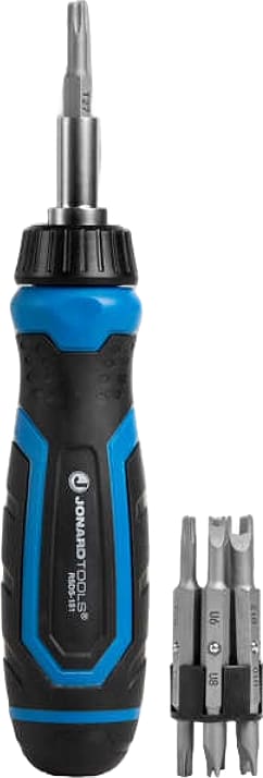Jonard RSDS-151 - Screwdriver with Security Bits, Ratcheting, 15-in-1