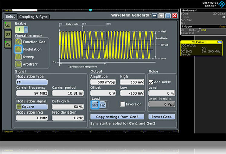 Rohde & Schwarz RTE-B6 - Arbitrary Waveform Generator, 100 MHz, 2 Analog Channels