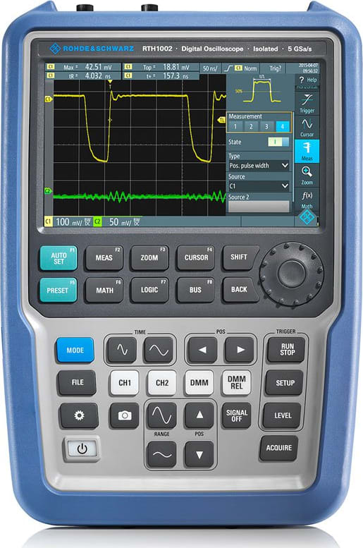 Rohde and Schwarz RTH1012 Scope Rider - 2 Channel, 100 MHz Handheld Oscilloscope