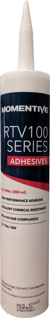MG Chemicals RTV102-300ML - RTV102 Silicone Adhesive Sealant, White, 300ml Cartridge, One-component