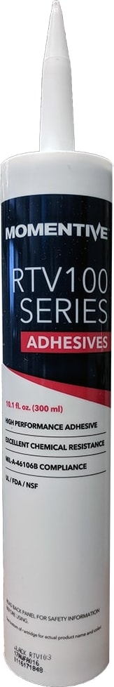 MG Chemicals RTV103-300ML - RTV103 Silicone Adhesive Sealant, Black, 300ml Cartridge, One-component