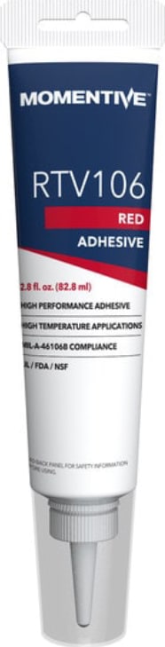 MG Chemicals RTV106-300ML - RTV106 High Temperature Silicone Sealant, 300ml Cartridge, Red, One-component