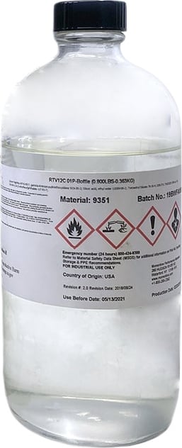 MG Chemicals RTV12CE-1P - Potting Compound, Clear, Two- Component, Low Viscosity, Curing Agent for RTV12A, 0.8lbs