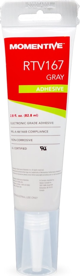 MG Chemicals RTV167-85ML - RTV167 Silicone Adhesive Sealant, Gray, 85ml Tube, One-component