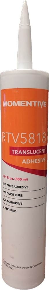MG Chemicals RTV5818-300ML - RTV5818 Silicone Adhesive Sealant, Translucent, Very Soft, 300ml Cartridge, One-component