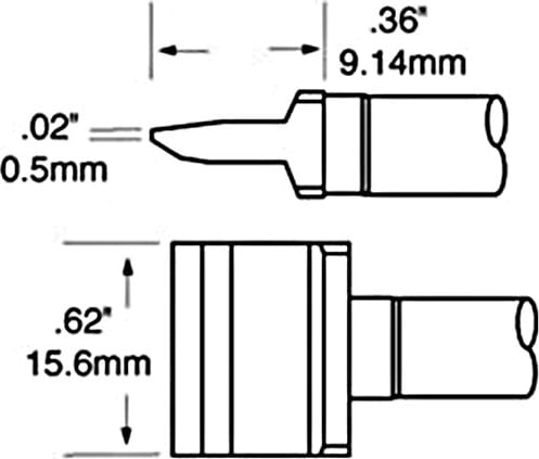Metcal RFP-BL2 Cartridge, Blade, 16mm (0.63In)