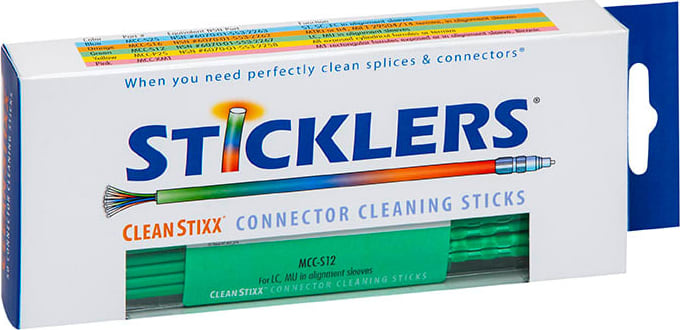 Sticklers MCC-S12 - 1.25mm CleanStixx Fiber Optic Cleaning Sticks