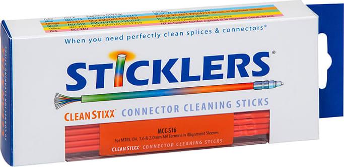 Sticklers MCC-S16 - 1.6mm CleanStixx Fiber Optic Cleaning Sticks