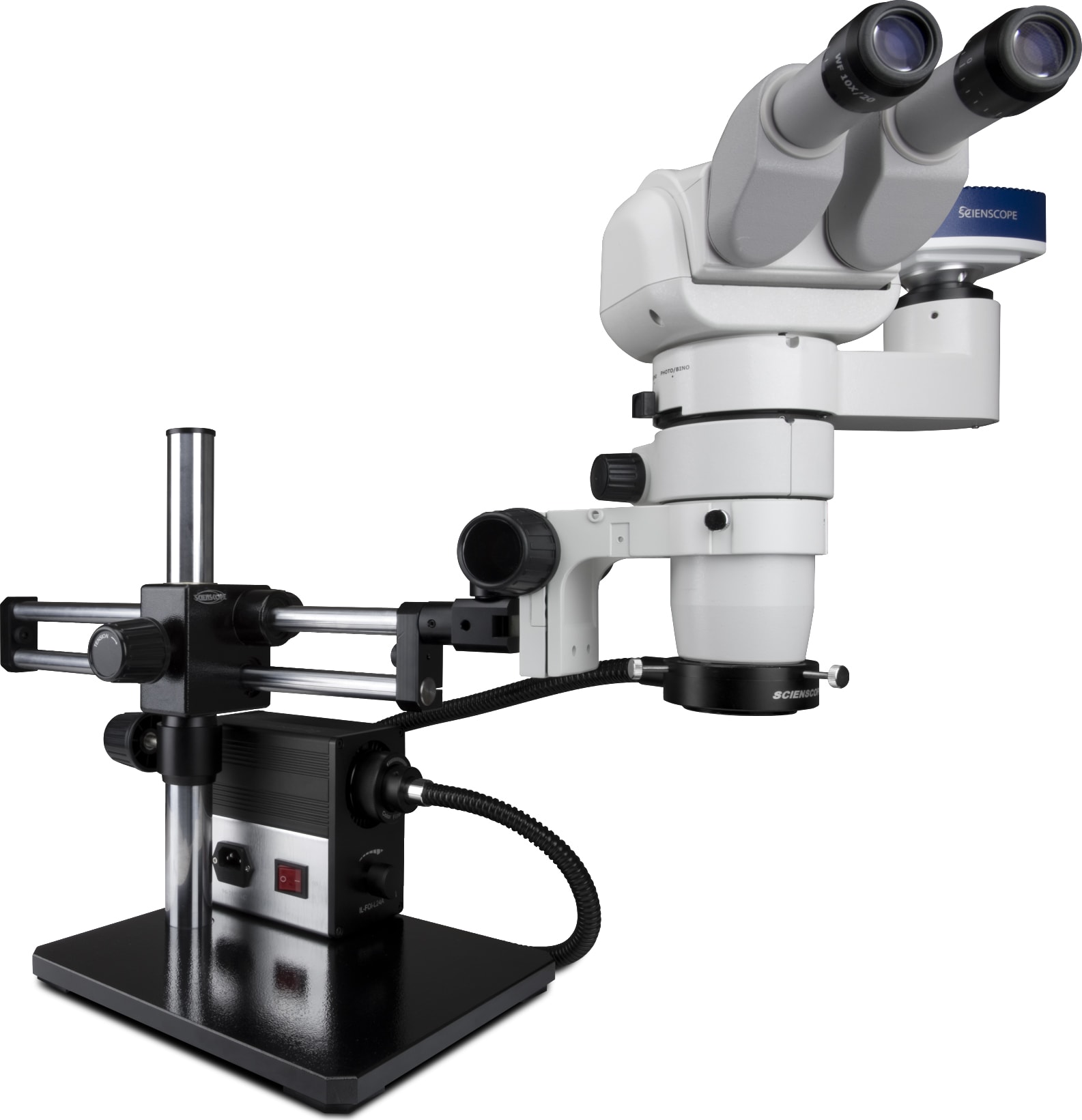 Scienscope CMO-PK10-AN-E - Microscope System with Camera and 0-45° Eyepiece Inclination