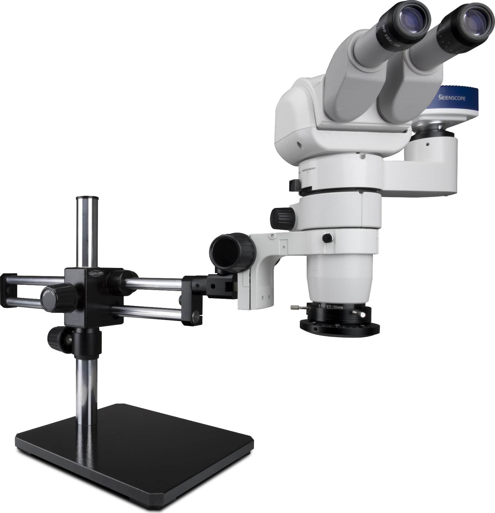 Scienscope CMO-PK10-R3E-E - Microscope System with Camera and 0-45° Eyepiece Inclination