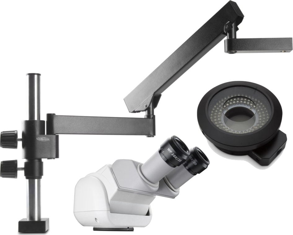 Scienscope CMO-PK3-R3E-E - Binocular Microscope System with 0-45° Eyepiece Inclination