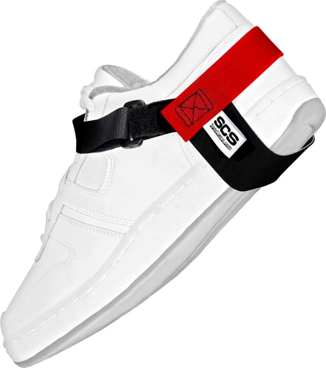 SCS HGS1MD-RED - Heel Grounder, Standard, D-Ring, Red Elastic
