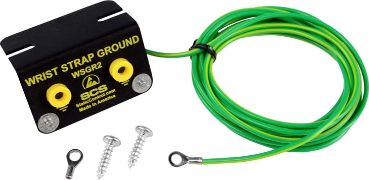 SCS WSGR2 - Dual Wrist Strap Bench Ground, 10ft Cord