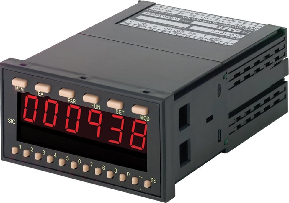 Shimpo DT-5TXR Panel Mount Tachometer