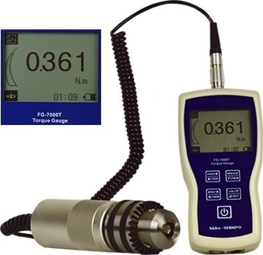 Shimpo FG-7000T-2 - Digital Torque Gauge, 5 N-m Capacity, 0.001 N-m Resolution
