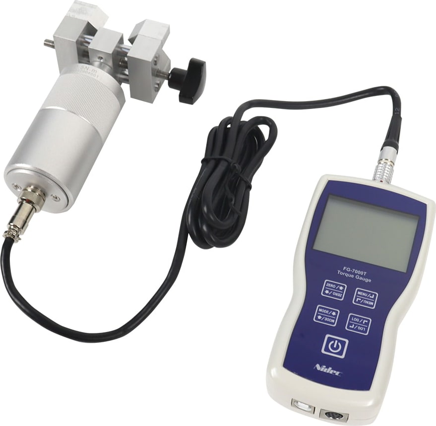 Shimpo FG-7000TA-1 - Portable Torque Tester with 1 N-m Range (8.8 in-lb), Adjustable Clamp