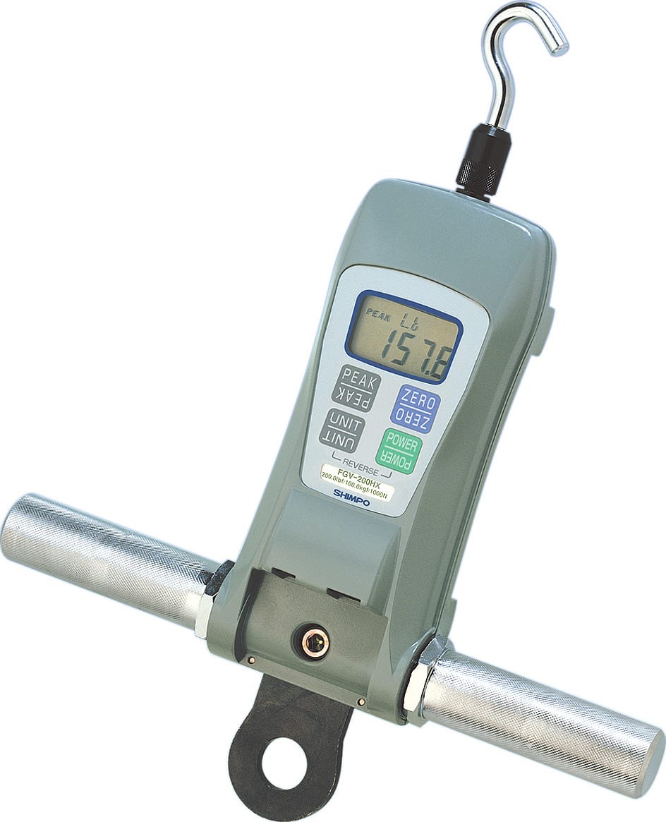 Shimpo FGE-200HX Javelin Series Digital Force Gauge - 200 lb