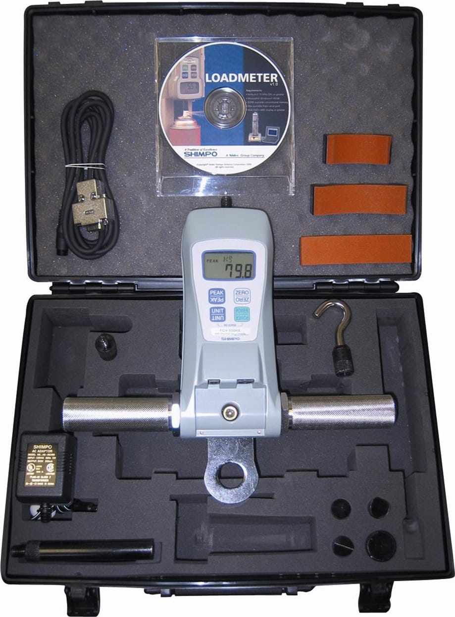 Shimpo FGE-PT500 Physical Therapy Kit - Javelin Force Gauge 0-500 lb