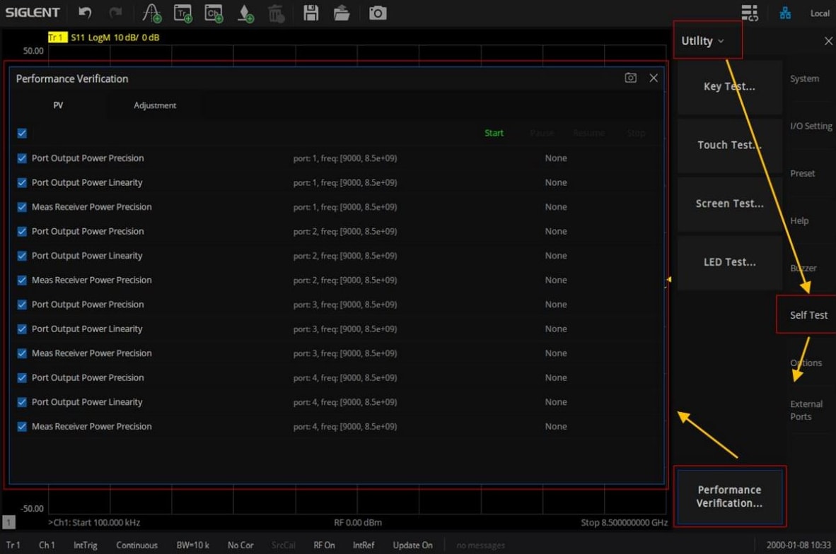 Siglent SNA5000-PV - Performance Test Option for SNA5000A