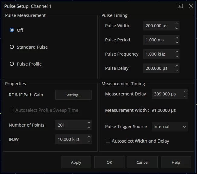 Siglent SNA5000-PM - Pulse Measurement Software Option for SNA5000A Series