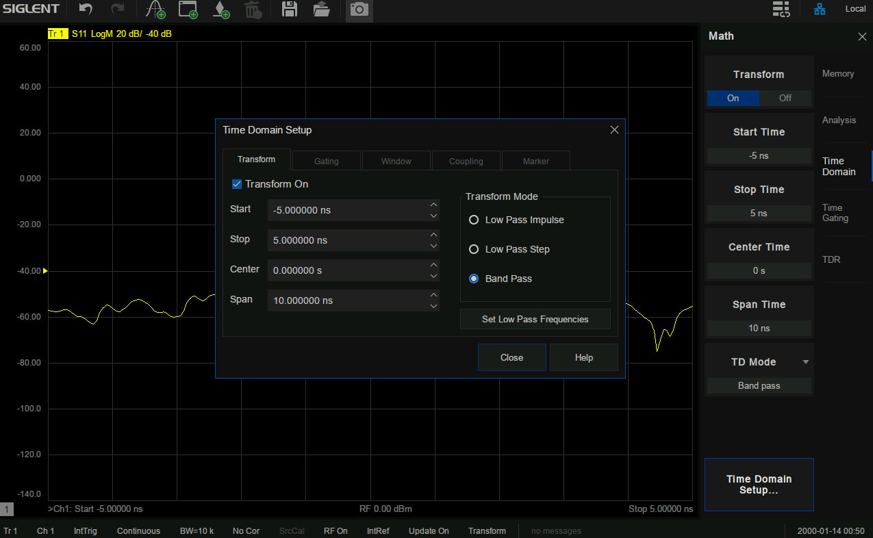 Siglent SNA5000-TDA - Time Domain Analysis Option for SNA5000A