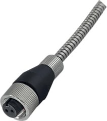 SKF CMCP 602A-016-00-I - Armored Sensor Extension Cable, 2 Socket MIL 5015 Connector (16 ft Length, 0 ft Armored Length, Isolated)