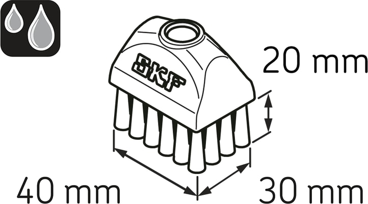 SKF LAPB 3X4E1 Brush 30 x 40 mm