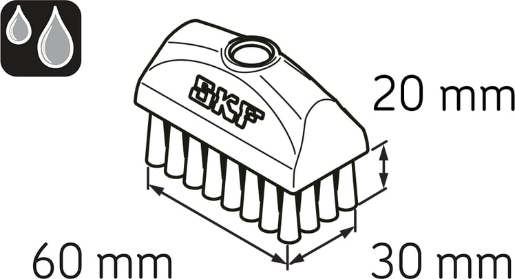 SKF LAPB 3X7E1 Brush 30 x 60 mm