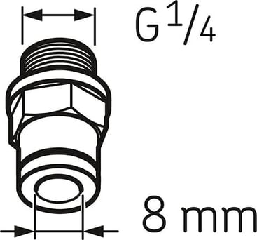 SKF LAPF M1/4 Tube Connection Male G1/4