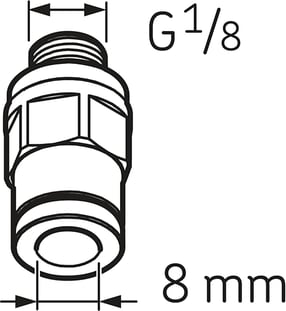 SKF LAPF M1/8 Tube connection male G1/8